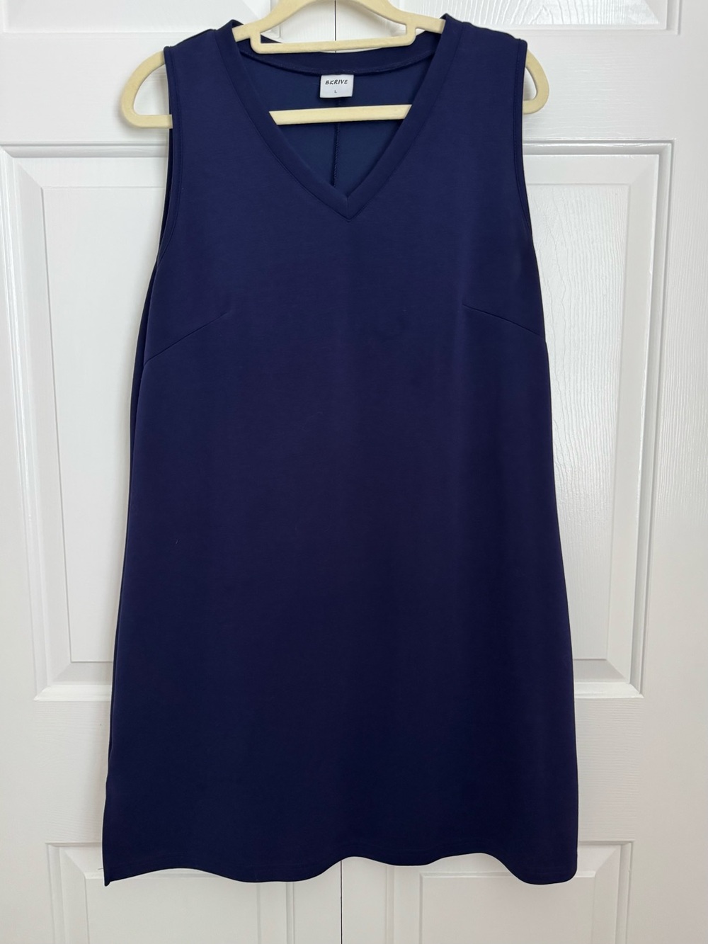BKRive V-Neck Sleeveless Shift Dress in Navy